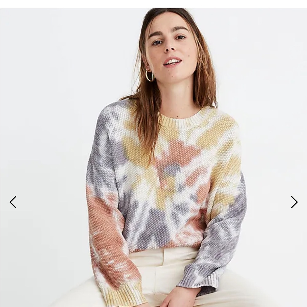 Madewell Tie-Dye Westford Pullover Sweater